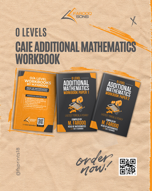 O Levels Additional Mathematics Topical Workbooks - P1|P2