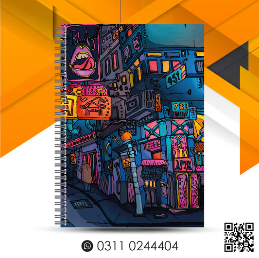 City Graffiti Premium Spiral Notebooks