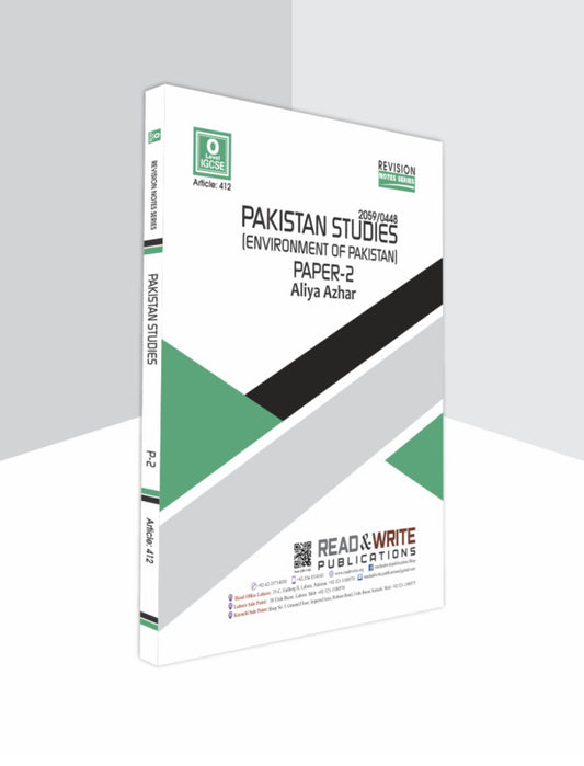 412 Pakistan Studies O-Level/IGCSE Paper-2 Environmental of Pakistan