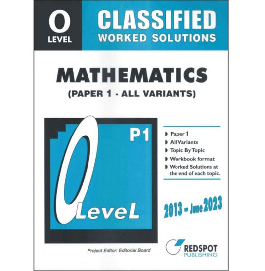 O Level Classified Mathematics P1 (All Variants)