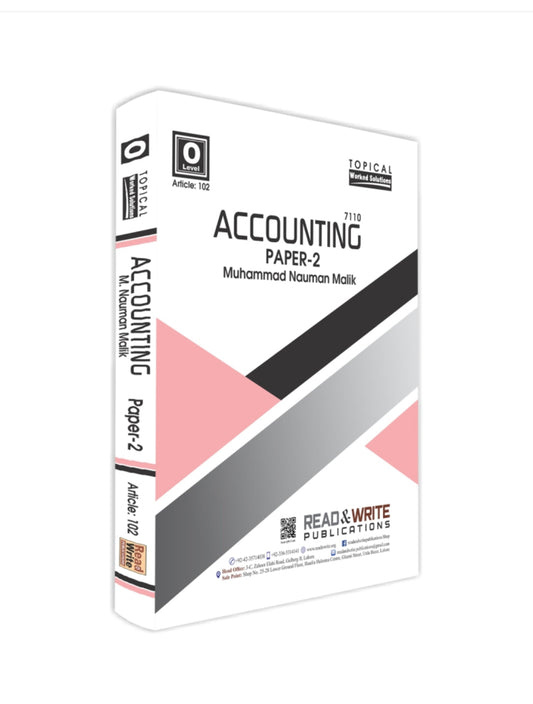 102 Accounting O Level Paper 2 Topical/Yearly