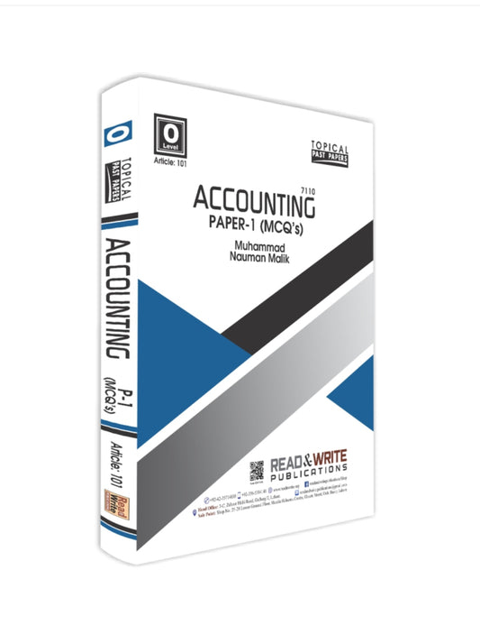 101 Accounting O-Level MCQ’S P-1 Topical/Yearly