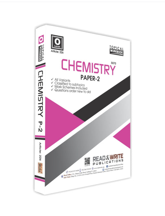 226 Chemistry O Level Paper 2 Topical Workbook