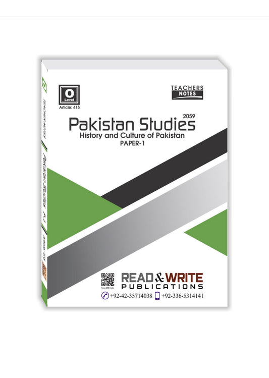 415 Pakistan Studies O Level Paper 1