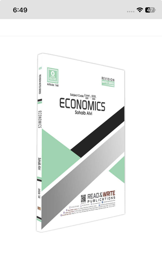 144 Economics O Level Revision Notes Series