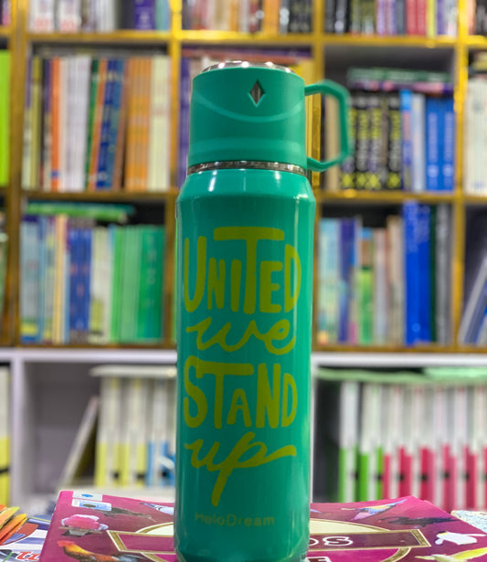 “United We Stand” Green Thermal Water Bottle