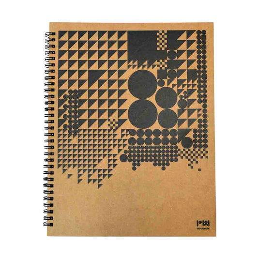 Paperwork Crafted Triangles Spiral Notebook A4