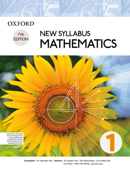 Oxford New Syllabus Mathematics 7th Edition Book 1