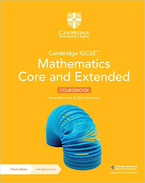 Cambridge IGCSE Mathematics Core and Extended Third Edition